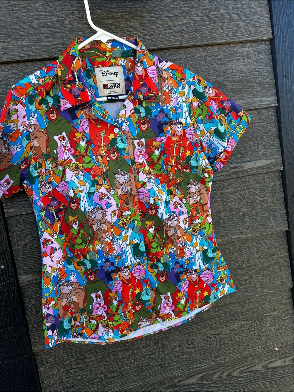 RSVLTS Disney Multicolor Character Print Short Sleeve Shirt